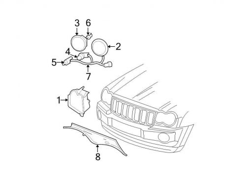 Chrysler oem jeep headlight wiring harness 05143153aa image 7