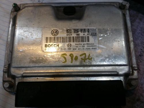 Volkswagen jetta engine brain box electronic control module; 2.8l, at, from vi