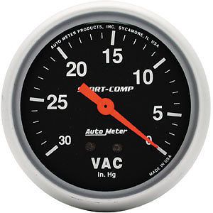 Autometer 3484 sport comp vacuum gauge
