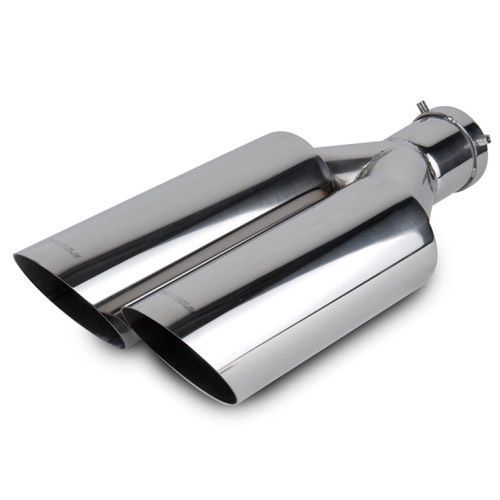 Rear tuning stainless steel dual muffler cutter 60mm for all cars