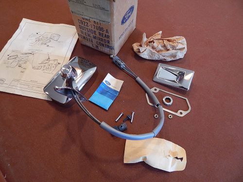 Nos mustang 69 remote control rear view mirror kit l.h. driver 1969 c9zz-17696-a