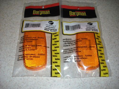 Rv - trailer /  bargman #59 replacement lens only - set of 2 - amber color