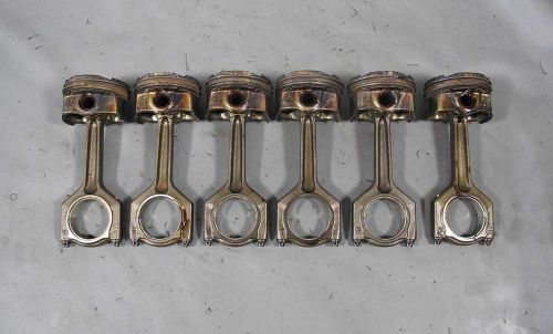Bmw n54 6-cyl twin turbo 3.0l piston and connecting rod set of 6 151k 2008-2010