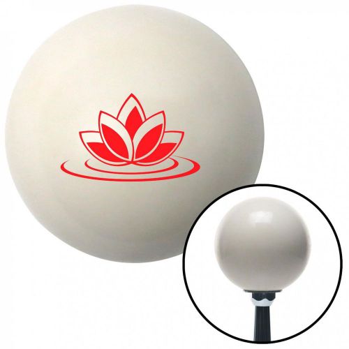 Red flower on water ivory shift knob with 16mm x 1.5 inserttop rack automatic