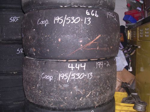 194-2 usdrrt cooper used dot road race tires/slicks &#034;205x60-13&#034;195/530 euro size