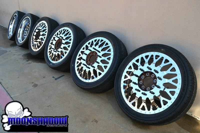26" american force evo dodge ram 2500 dually chrome wheels rims pirelli tires