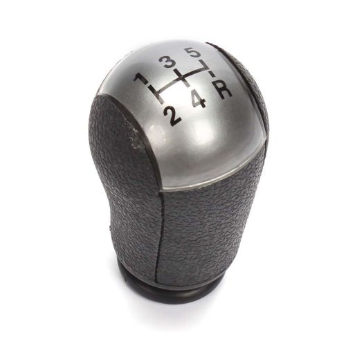 Silver 5-speed gear stick shift lever knob for mondeo mk3 ford focus s-max c-max