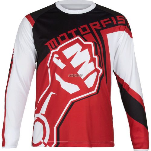 Motorfist blockade jersey-red/white/black