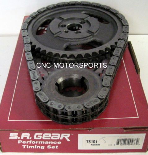 Chevy 348 409 sa gear .250 double roller timing chain 3 keyway