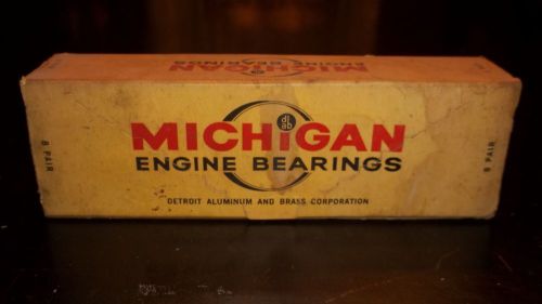 Michigan main bearings new old stock 1948-1953 mercury ford 6500-t .001 rare