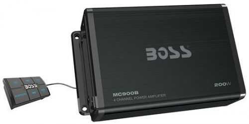 New! boss mc900b 500w 4-channel bluetooth micro class ab marine boat amplifier
