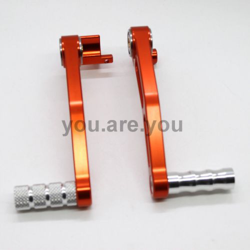 For ktm duke 390 2013-2014 cnc aluminium brake clutch gear pedal levers orange