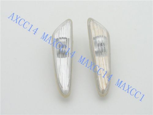 Pair fender side light lamp crystal turn signal for 2001-2004 bmw 3series e46