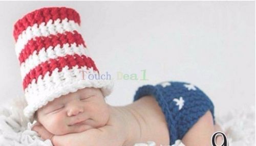 Newborn baby girls boys crochet knit costume photo photography prop outfits a1