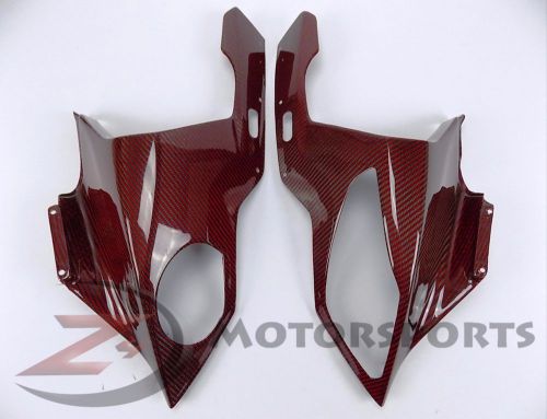 2009-2014 bmw s1000rr upper front nose fairing cowling 100% carbon fiber red