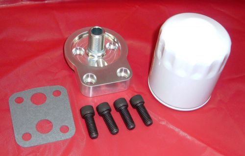 Early hemi spin-on oil filter adapter &amp; filter chrysler desoto dodge 331 354 392