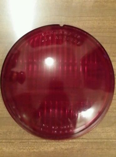 Red glass auto motorcycle fog lens s&amp;m lamp co los angeles police ambulance ( 1)
