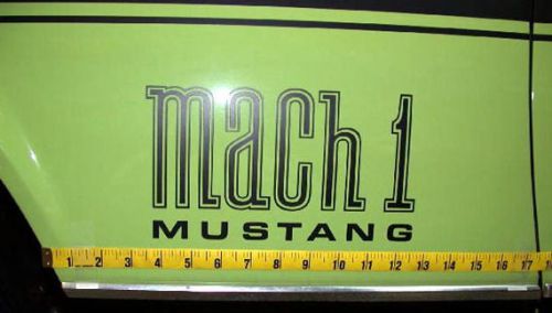 Ford mustang mach 1 fender decals pair 1971 1972 1973