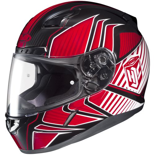 Hjc cl-17 redline full face helmet red new size xl snell m rated