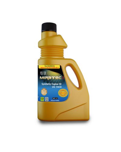 Miratec, 100% synthetic engine oil, 5w40, made in korea