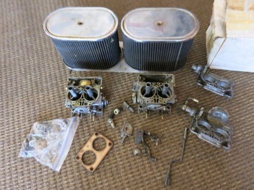 Fiat x1/9 dual weber 40 dcnf carburetors with air filter assembly