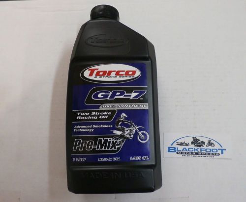 Torco gp-7,  2-stroke racing series oil 100% synthetic 1 qt t930077ce