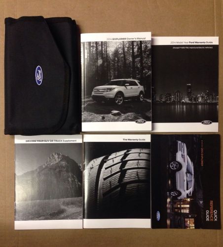 2014 ford explorer owner&#039;s manual with case