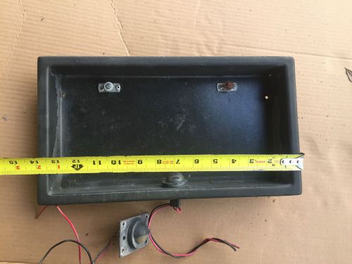 1998 airstream license plate frame box/light + compartment fixture 14&#034; x 7 3/4&#034;