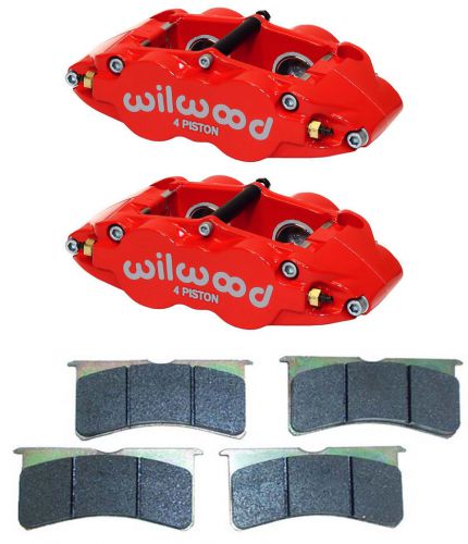 Wilwood narrow superlite 4r brake calipers &amp; pads,red,1.10&#034;,road race,rally car
