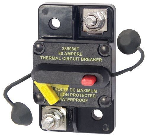 Blue sea systems 285-series surface mount 80a circuit breaker