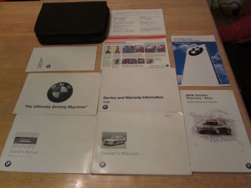1998 bmw m3 coupe / sedan owner manual with case oem owners