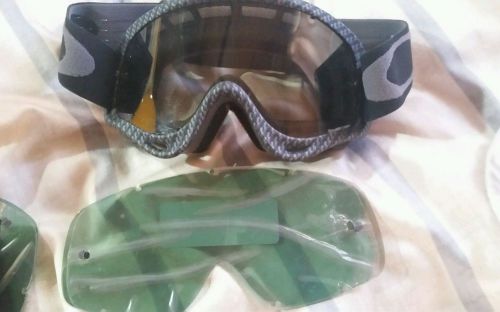 Oakley xs o frame youth mx atv goggles replacement lens grey gray