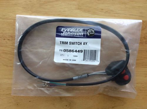Evinrude &amp; johnson oem binnacle tilt &amp; trim switch, part # 586449