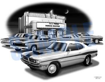 Duster 70, 71,72,73 muscle auto car art print   ** free usa shipping **