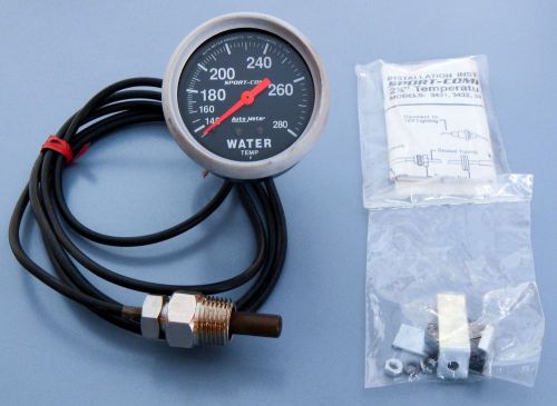 Auto meter 3431 sport-comp; mechanical water temperature gauge