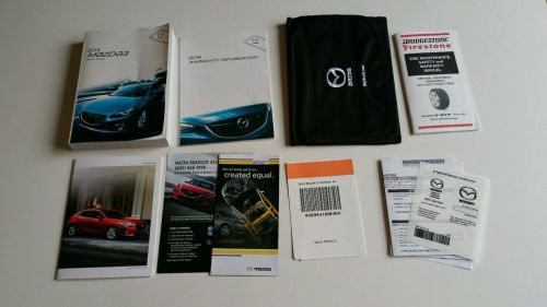 2016 16 mazda 3 mazda3 owners manual set owner&#039;s guide book with case