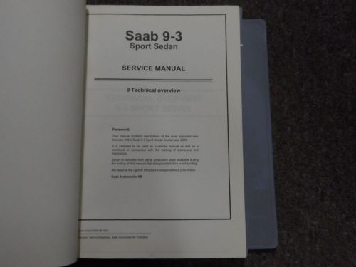 2002 2003 saab 9 3 9-3 sport sedan body repair electrical system service manual