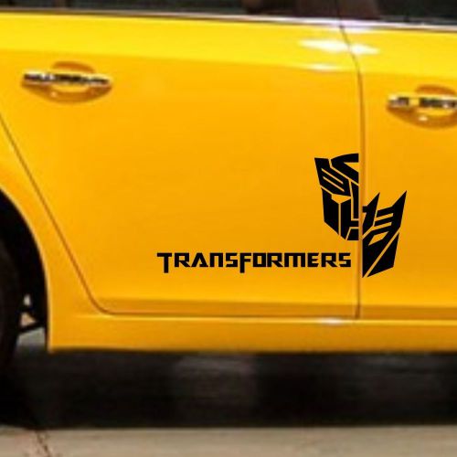 Car vinyl decal sticker body side transformers autobot decepticon 2pcs set #tf37