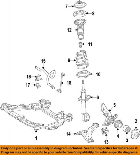 Toyota oem 14-15 highlander front suspension-coil spring 481320e080