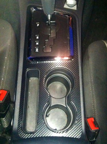 Dodge challenger center console panel carbon fiber look overlay srt-8 rt se