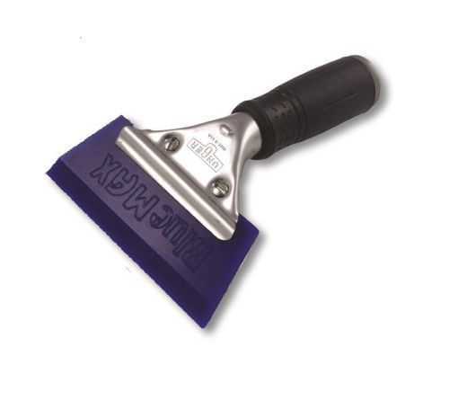 Angled blue max squeegee with handle window tinting film tools usa.