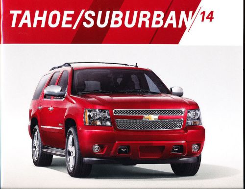 2014 chevrolet tahoe and suburban 32-page original car sales brochure catalog
