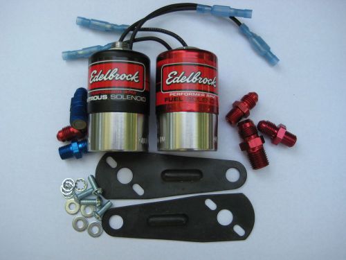 Nos/nitrous/nx/zex/ford/chevy/dodge/holley/edelbrock n2o+fuel solenoid kit 400hp
