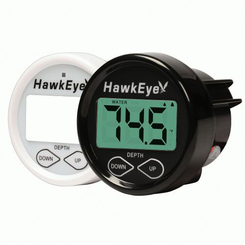 New hawkeye d10dx.01t in dash depth finder w/air &amp; water temperature - transom