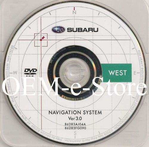 2010 2011 subaru outback wagon &amp; legacy navigation dvd map west coast u.s canada