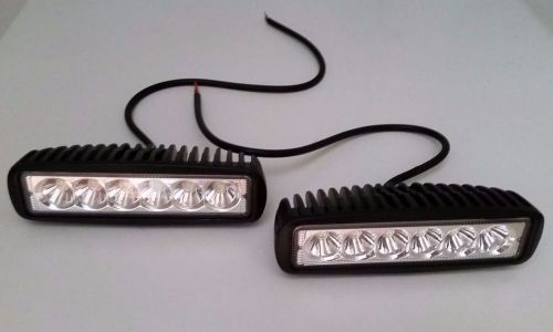 Marine spreader lights led black (set of 2) for boat (flood light) 12v