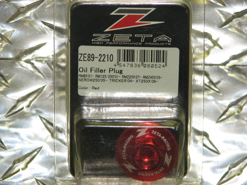 Zeta red oil filler cap: suzuki rmz 250 rmz250 2007-11