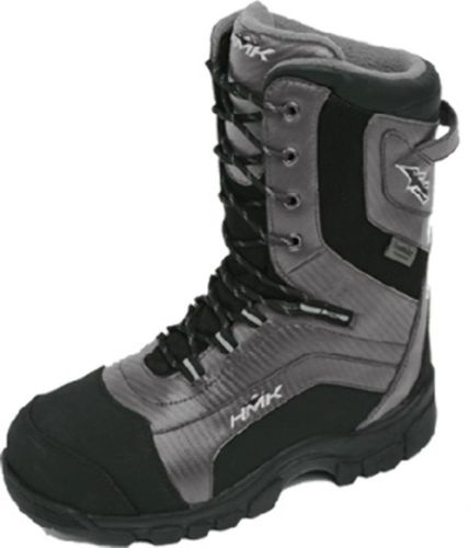 Snowmobile voyager black &amp; gray boot by hmk men&#039;s size 5