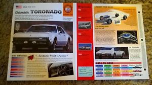 1966 oldsmobile toronado original imp brochure specs info 66 70 67 68 69 1967