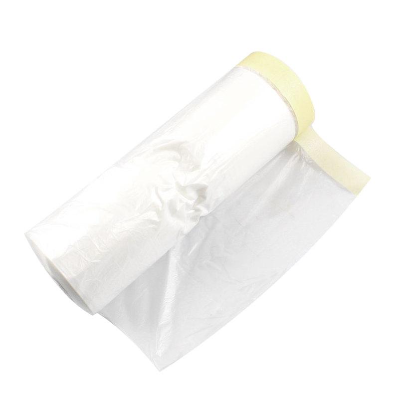 Auto vehicle clear plastic protecting masking film cover roll